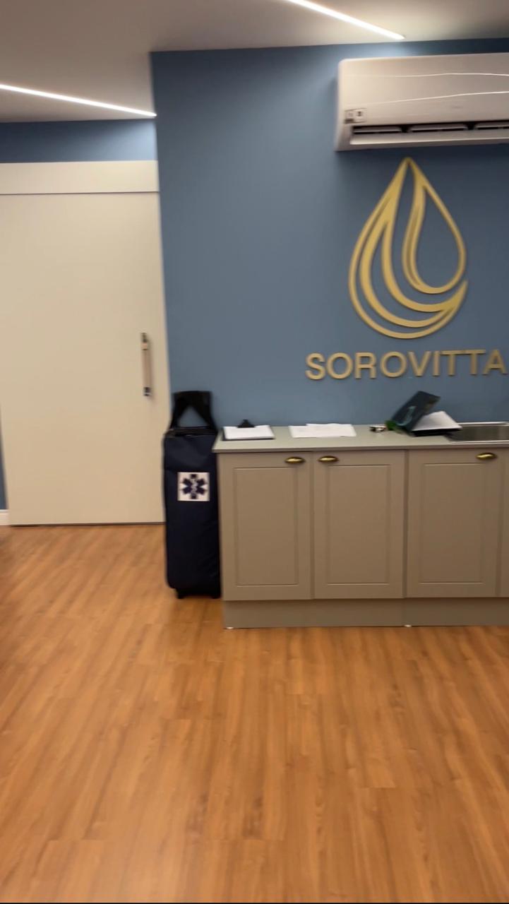 Recepção da clínica Sorovitta Cuiabá